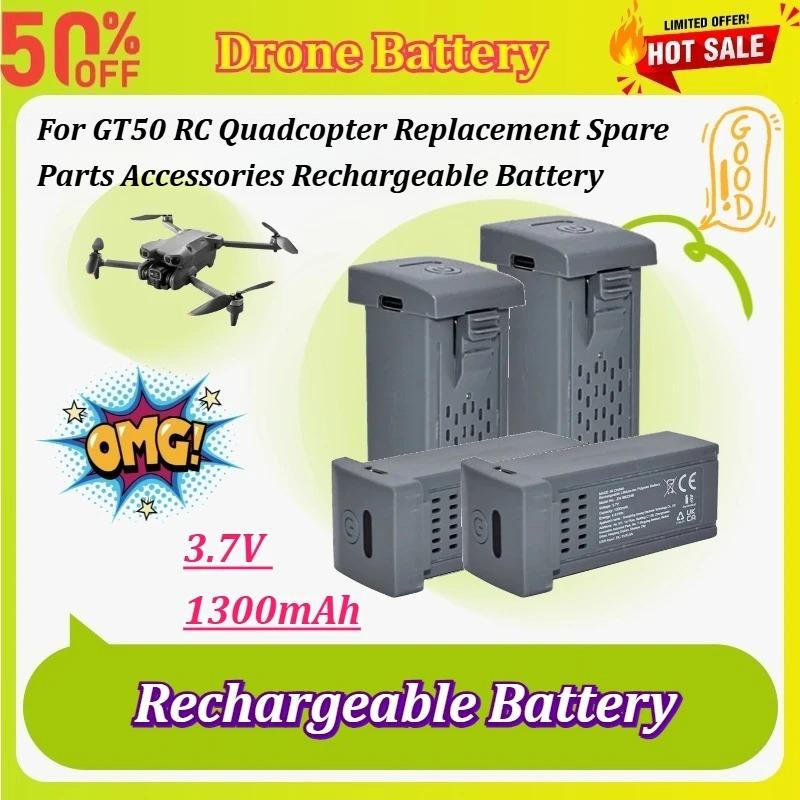 Drone Battery Li-Ion - Yeni 1-5 Adet 3.7 V 1300