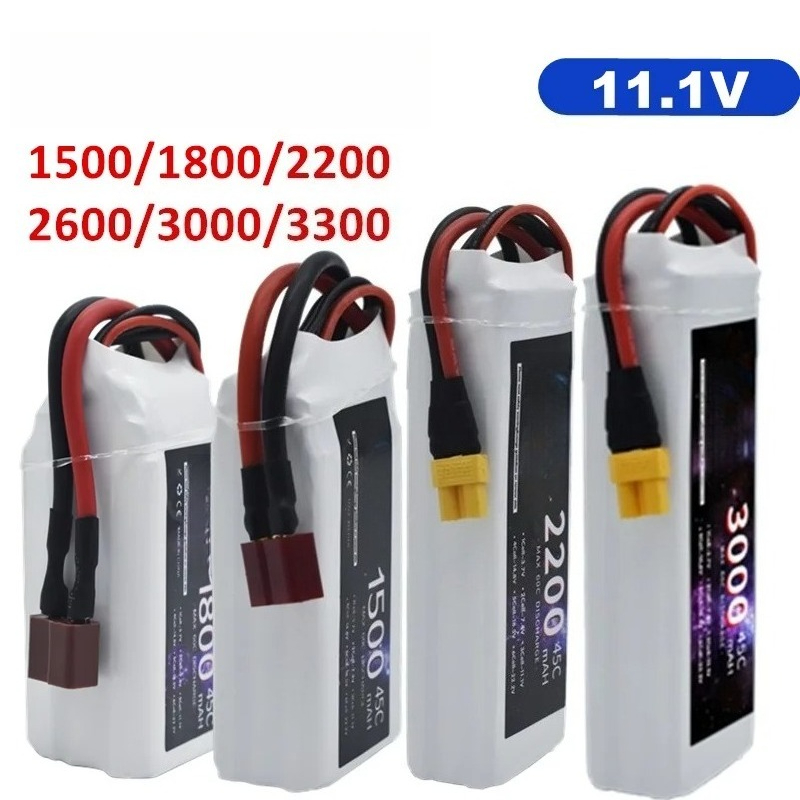 Drone Battery Li-Ion - LiPo Pil 3S 1500mah 1800mAh 2200mah