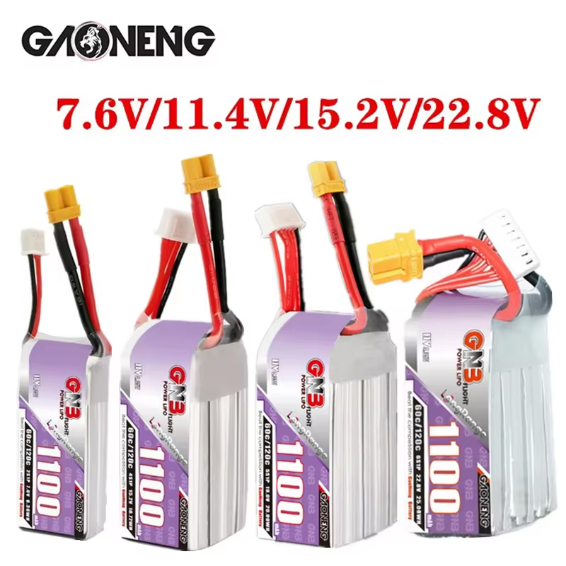 Drone Battery 6S - GNB 1100 mAh 2 S 3