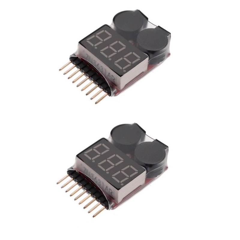 Drone Battery Voltage Checker - 2 adet 1S-8S LiPo Pil Gerilim