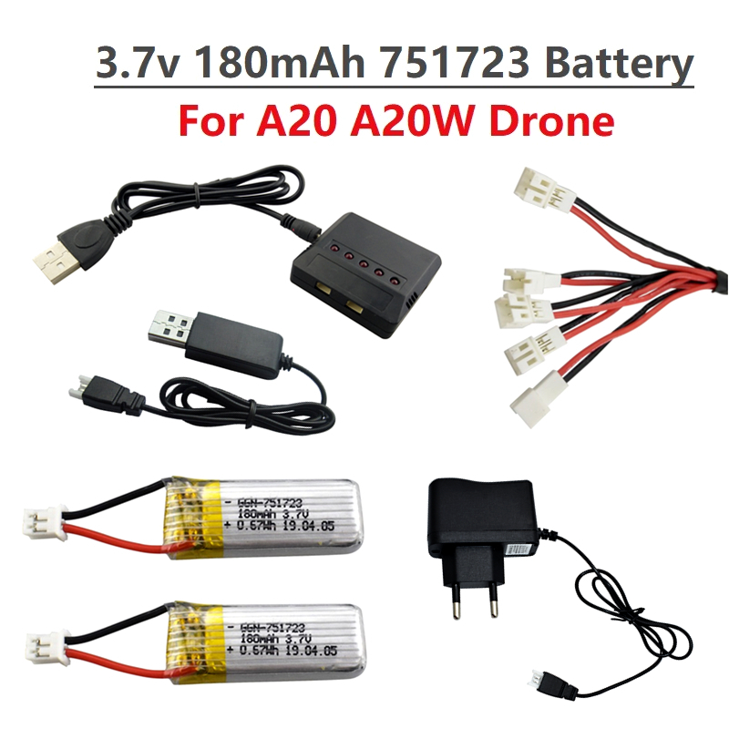 Drone Battery Li-Ion - Orijinal 3.7V 180mAh Lipo Pil ve