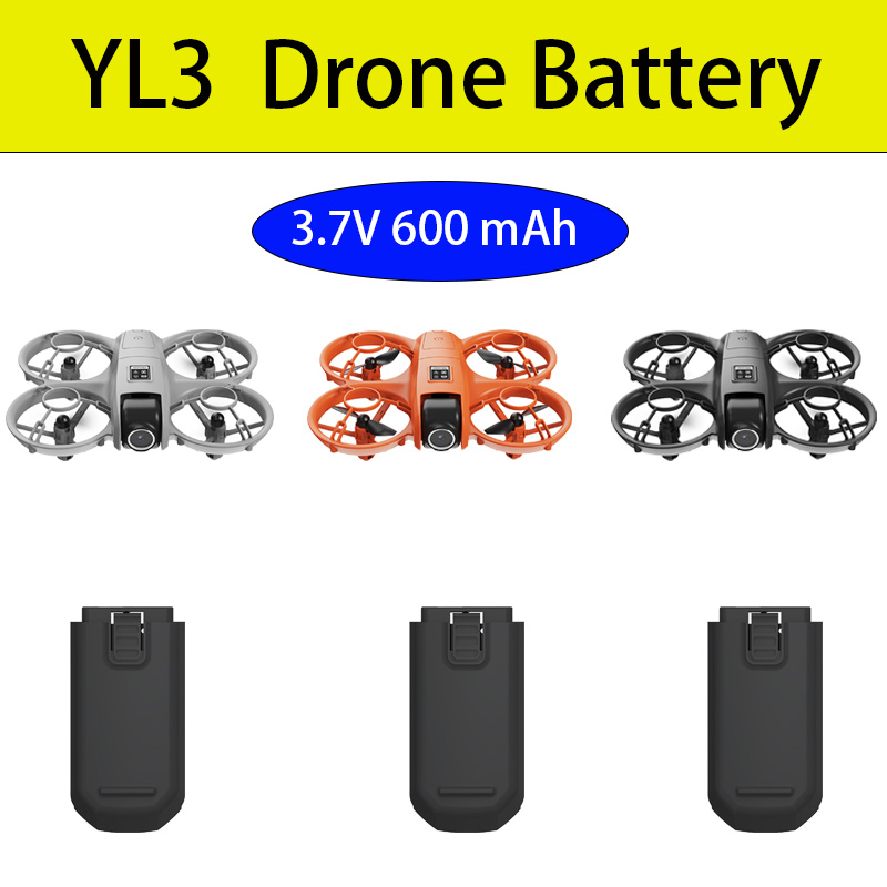Drone Battery Li-Ion - YL3 Drone Pil Orijinal 3.7V 600mAh