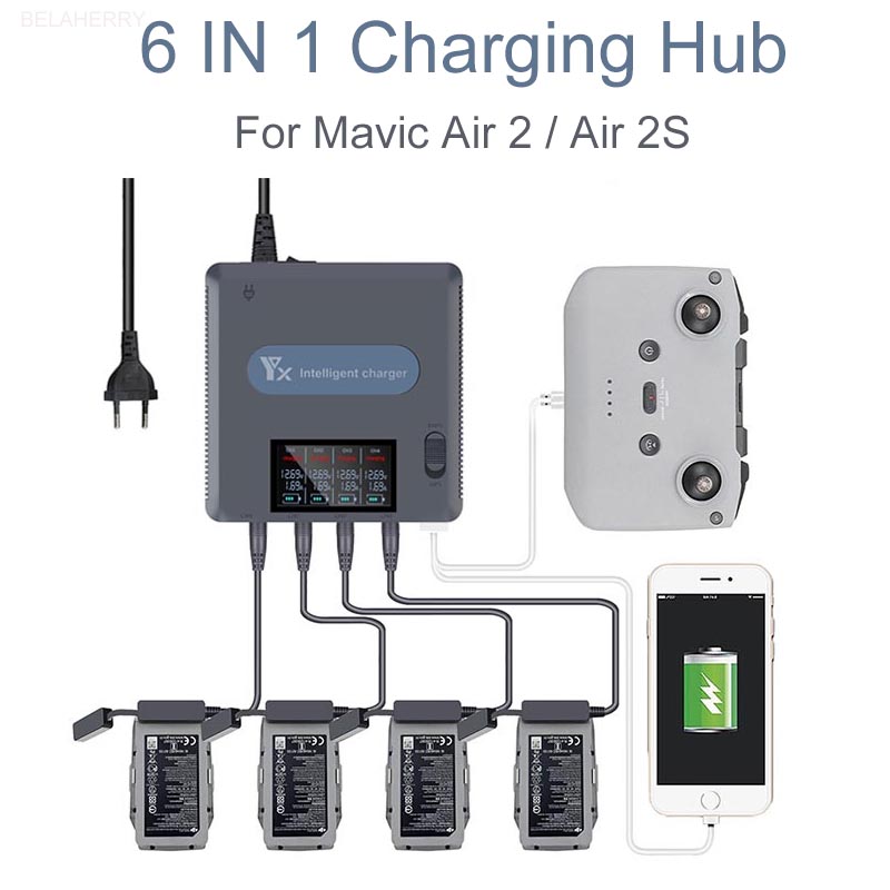 6 in 1 dijital ekran pil şarj  - Drone Battery Balance Charger incelemesi ve fiyatı