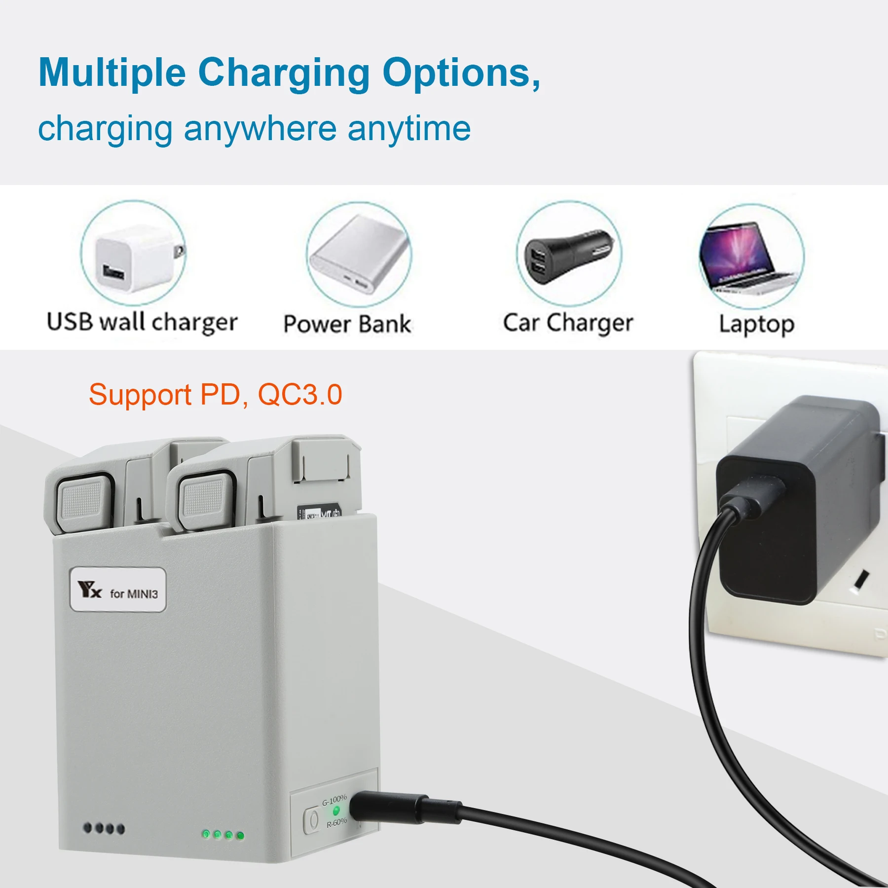 DJI Mini 4 Pro Drone pili şarj - Drone Battery Balance Charger incelemesi ve fiyatı