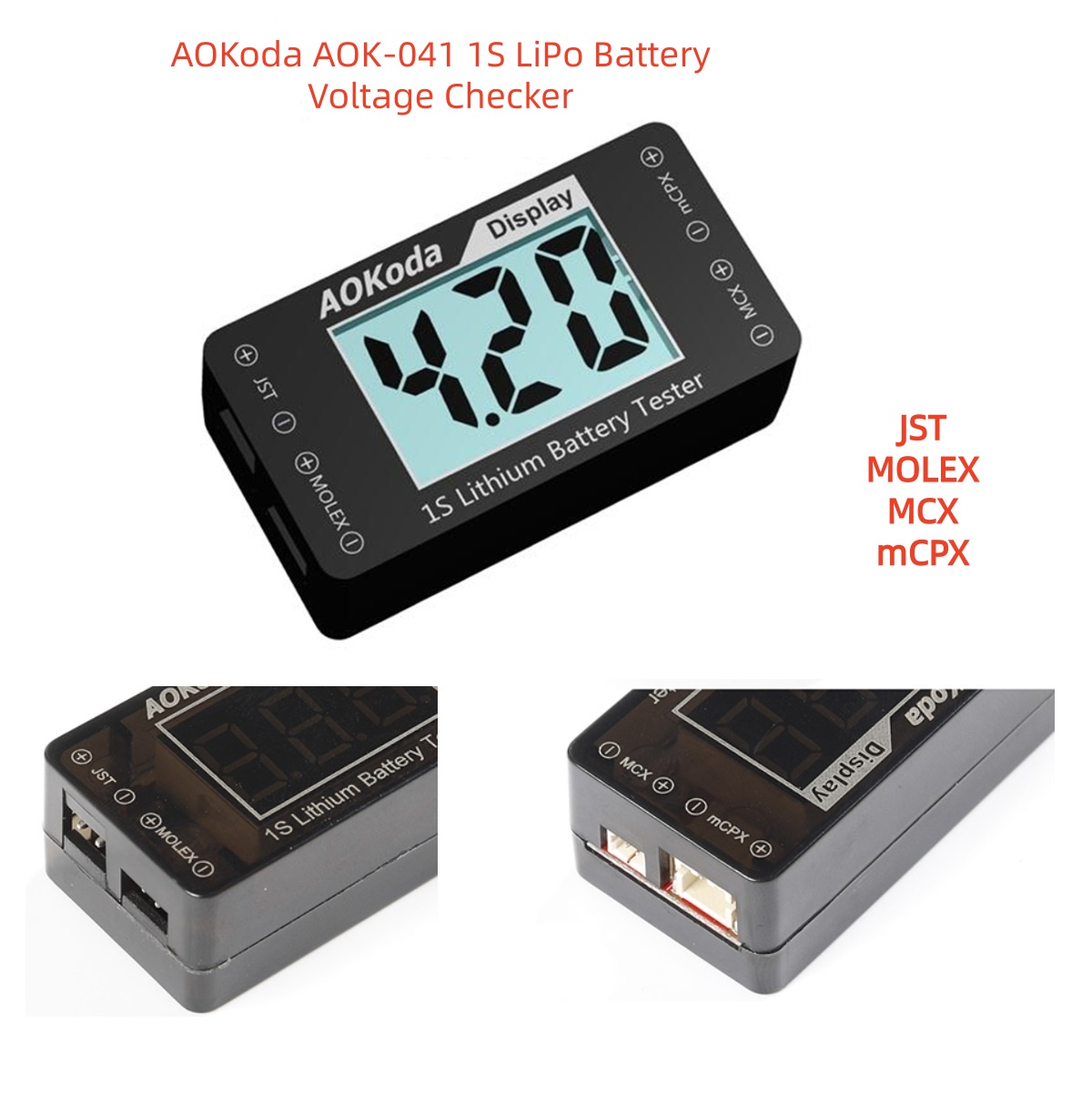 AOKoda AOK-041 1S LiPo Pil Vol - Drone Battery Voltage Checker incelemesi ve fiyatı