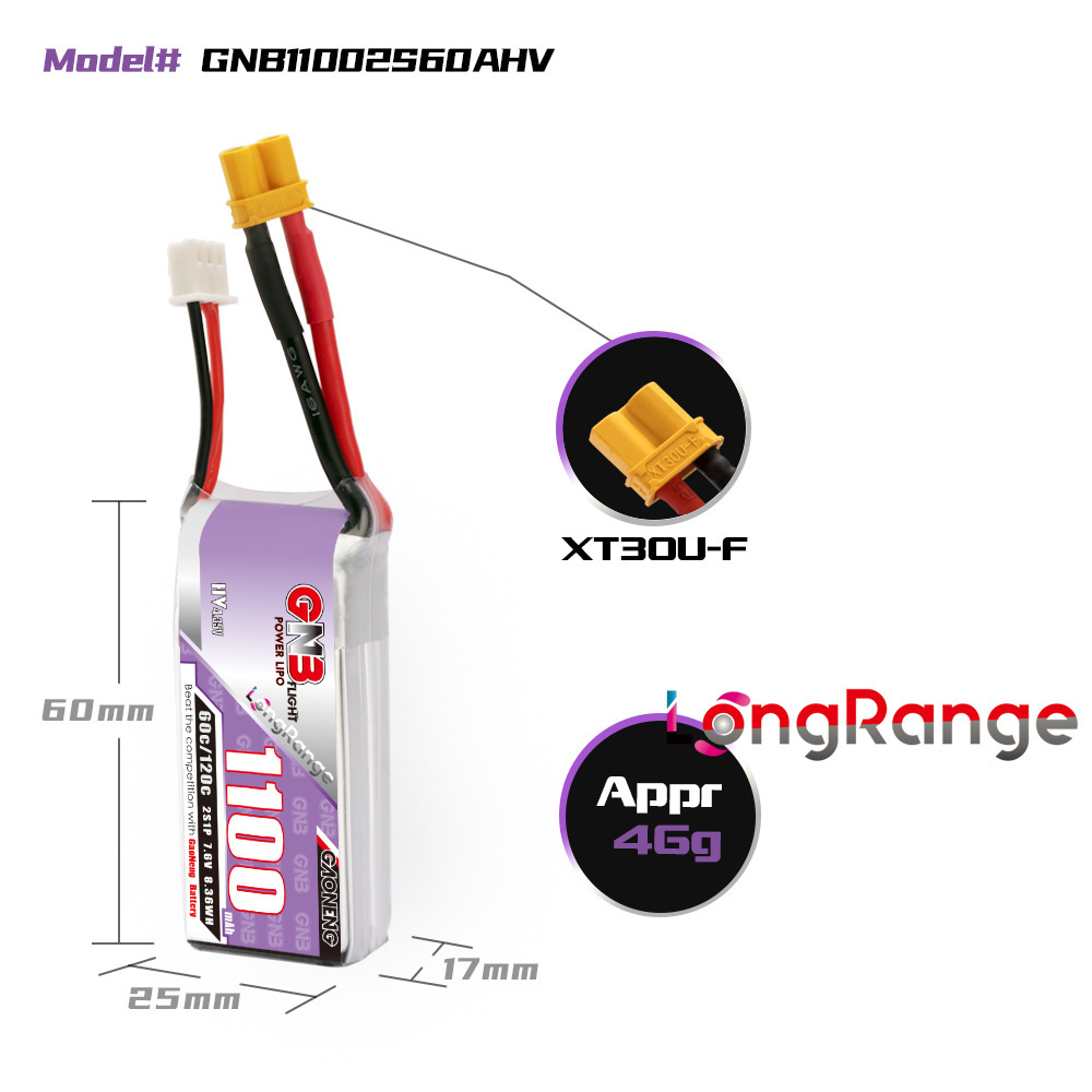 GNB 1100 mAh 2 S 3 S 4 S 6 S 6 - Drone Battery 6S incelemesi ve fiyatı