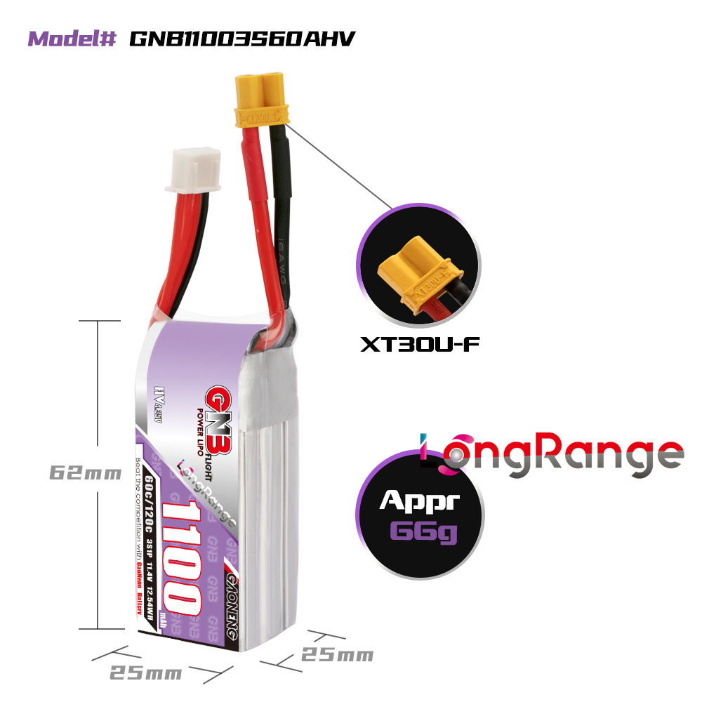 GNB 1100 mAh 2 S 3 S 4 S 6 S 6 - Drone Battery 6S incelemesi ve fiyatı