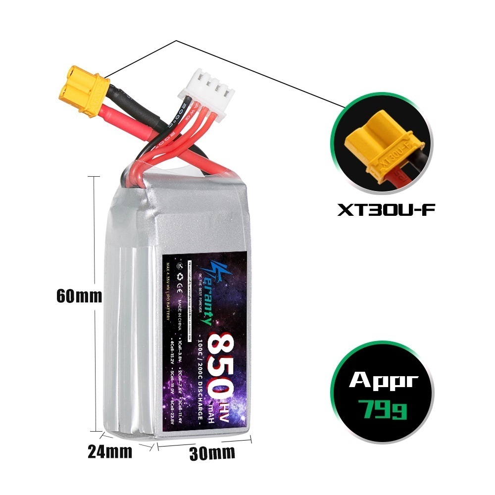 1/2/3 adet TERANTY 3S 11.4V Li - Drone Battery Lipo incelemesi ve fiyatı